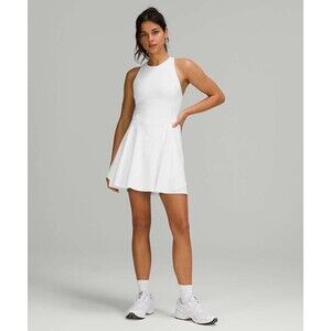 Lululemon New Court Crush Tennis Dress Acivewear Dress White Sz 4 LW1DOCS $138